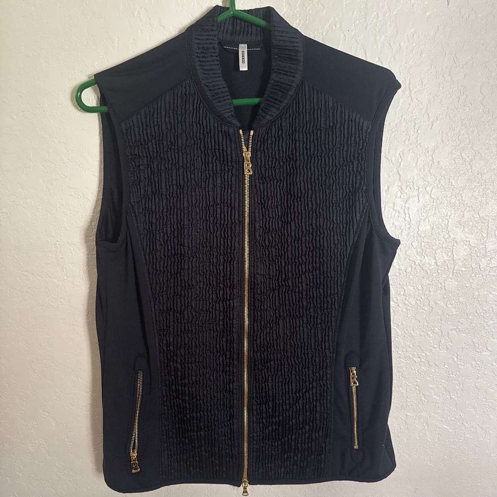 Black vest coat